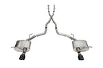Corsa 11-23 Dodge Durango Xtreme 2.5in Cat-Back Dual Rear Exit w/ Single 4.5in Black PVD Tips - Miami AutoSport Technik