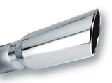 Borla 4in Inlet 5in Round Rolled Angle Cut w/ Clamp x 14in Long Exhaust Tip - Miami AutoSport Technik