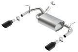 Borla 12-14 Jeep Wrangler JK 2/4Dr Rr Section ATAK Single Square Rlld Angle-Cut Black Chrome Exhaust - Miami AutoSport Technik