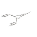 MagnaFlow Cat Back, SS, 2.5in, Street, Dual Split Polished 4.5in Tips 2015 Ford Mustang Ecoboost - Miami AutoSport Technik