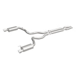 MagnaFlow Cat Back, SS, 3in, Street, Dual Split Polished 4.5in Tips 2015 Ford Mustang GT V8 5.0L - Miami AutoSport Technik