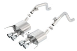 Borla 14-15 Chevy Corvette C7 w/o AFM w/o NPP Atak Rear Section Exhaust Quad Rd RL Tips - Miami AutoSport Technik