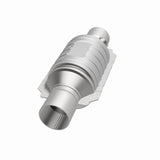 MagnaFlow Conv Univ 2in In/Out Ctr/Ctr Round 9in Body L x 5.125in W x 13in Overall L Single O2 Port - Miami AutoSport Technik