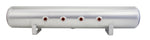 Air Lift 5 Gal Alum Air Tank - (4) 3/8in Face Ports & 1/4in Drain Port - 36in L X 6in D - Miami AutoSport Technik