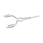 MagnaFlow Cat Back, SS, 2.5in, Street, Dual Split Polished 4.5in Tips 2015 Ford Mustang Ecoboost - Miami AutoSport Technik