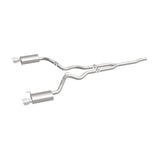 MagnaFlow Cat Back, SS, 2.5in, Street, Dual Split Polished 4.5in Tips 2015 Ford Mustang Ecoboost - Miami AutoSport Technik