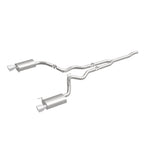 MagnaFlow Cat Back, SS, 2.5in, Street, Dual Split Polished 4.5in Tips 2015 Ford Mustang Ecoboost - Miami AutoSport Technik
