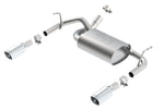 Borla 12-14 Jeep Wrangler JK 2Dr & 4Dr Rear Section ATAK Single Sqaure Rolled Angle-Cut Exit Exhaust - Miami AutoSport Technik