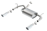 Borla 12-14 Jeep Wrangler JK 2Dr & 4Dr Rear Section ATAK Single Sqaure Rolled Angle-Cut Exit Exhaust - Miami AutoSport Technik