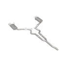 MagnaFlow Cat Back, SS, 2.5in, Street, Dual Split Polished 4.5in Tips 2015 Ford Mustang Ecoboost - Miami AutoSport Technik