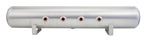 Air Lift 5 Gal Alum Air Tank - (4) 3/8in Face Ports & 1/4in Drain Port - 36in L X 6in D - Miami AutoSport Technik