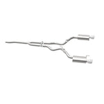 MagnaFlow Cat Back, SS, 2.5in, Street, Dual Split Polished 4.5in Tips 2015 Ford Mustang Ecoboost - Miami AutoSport Technik