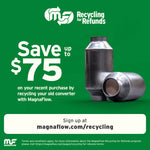 MagnaFlow Conv Univ 2.5in Inlet/Outlet Center/Center Round - Miami AutoSport Technik