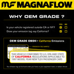 MagnaFlow Conv Univ 2in Inlet/Outlet Ctr/Ctr Round 9in Body L x 5.125in W x 13in Overall L 49 State - Miami AutoSport Technik