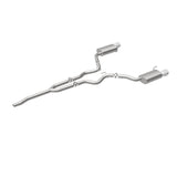 MagnaFlow Cat Back, SS, 2.5in, Street, Dual Split Polished 4.5in Tips 2015 Ford Mustang Ecoboost - Miami AutoSport Technik