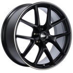 BBS CI-R 19x9 5x112 ET42 Satin Black Polished Rim Protector Wheel -82mm PFS/Clip Required - Miami AutoSport Technik