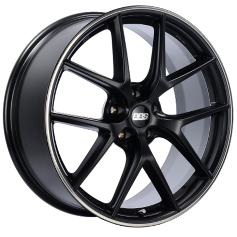 BBS CI-R 19x9 5x112 ET42 Satin Black Polished Rim Protector Wheel -82mm PFS/Clip Required - Miami AutoSport Technik