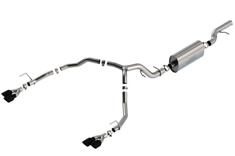 Borla 21-22 Chevrolet Tahoe 6.2L V8 2/4WD 4DR T-304 SS Touring Cat-Back Exhaust w/ Black Chrome Tips - Miami AutoSport Technik