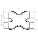 MagnaFlow Smooth Trans X 2.5/2.5 X 12 SS - Miami AutoSport Technik