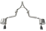 Corsa 15-21 Charger SRT/Hellcat/Redeye 2.75in Valved Catback DRE w/ Single 4.5in Blk PVD Tips - Miami AutoSport Technik