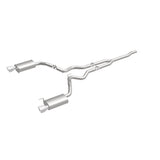 MagnaFlow Cat Back, SS, 2.5in, Street, Dual Split Polished 4.5in Tips 2015 Ford Mustang Ecoboost - Miami AutoSport Technik