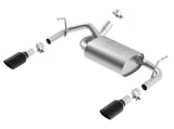 Borla 12-14 Jeep Wrangler JK 2/4Dr Rr Section ATAK Single Square Rlld Angle-Cut Black Chrome Exhaust - Miami AutoSport Technik