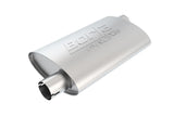 Borla Universal Pro-XS Oval 2.25in Inlet / Outlet Offset Notched Muffler - Miami AutoSport Technik