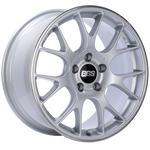 BBS CH-R 18x8.5 5x112 ET38 Brilliant Silver Polished Rim Protector Wheel -82mm PFS/Clip Required - Miami AutoSport Technik
