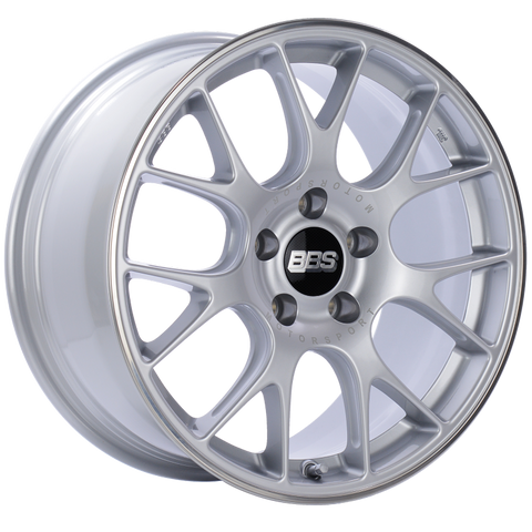 BBS CH-R 18x8.5 5x112 ET38 Brilliant Silver Polished Rim Protector Wheel -82mm PFS/Clip Required - Miami AutoSport Technik