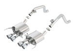 Borla 14-15 Chevy Corvette C7 w/o AFM w/o NPP Atak Rear Section Exhaust Quad Rd RL Tips - Miami AutoSport Technik
