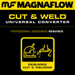 MagnaFlow Conv Univ 2.25in Inlet/Outlet Center/Center Round 11in Body L x 5.125in W x 15in Overall L - Miami AutoSport Technik