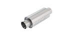 Borla Universal Resonator Option 3in Center/Center 5in Round x 10in - Notched Neck - Miami AutoSport Technik