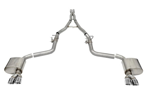 Corsa 15-21 Challenger SRT/Hellcat/Demon/Redeye 2.75in Valved CB DR Exit w/ Twin 3.5in Pol Pro Tips - Miami AutoSport Technik