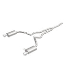 MagnaFlow Cat Back, SS, 2.5in, Street, Dual Split Polished 4.5in Tips 2015 Ford Mustang Ecoboost - Miami AutoSport Technik