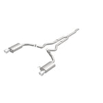 MagnaFlow Cat Back, SS, 2.5in, Street, Dual Split Polished 4.5in Tips 2015 Ford Mustang Ecoboost - Miami AutoSport Technik