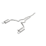 MagnaFlow Cat Back, SS, 2.5in, Street, Dual Split Polished 4.5in Tips 2015 Ford Mustang Ecoboost - Miami AutoSport Technik