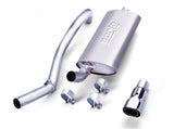 Borla 97-99 Jeep Wrangler 2.5/4.0L w/o Hitch Cat-Back 2.25in Single Sqr Angle Cut Phntm Rear - Miami AutoSport Technik