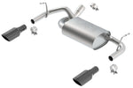 Borla 12-16 Jeep Wrangler 3.6AT/MT 4WD 2+4DR S/ SQ /RL/AC SR 2.5in, 2in Tip 3.5 sqx8 Black Chrome - Miami AutoSport Technik