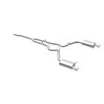 MagnaFlow Cat Back, SS, 2.5in, Street, Dual Split Polished 4.5in Tips 2015 Ford Mustang Ecoboost - Miami AutoSport Technik