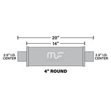 MagnaFlow Muffler Mag SS 14X4X4 2.5X2.5 - Miami AutoSport Technik