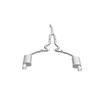 MagnaFlow Cat Back, SS, 2.5in, Street, Dual Split Polished 4.5in Tips 2015 Ford Mustang Ecoboost - Miami AutoSport Technik