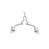 MagnaFlow Cat Back, SS, 2.5in, Street, Dual Split Polished 4.5in Tips 2015 Ford Mustang Ecoboost - Miami AutoSport Technik
