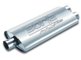 Borla Universal Center/Dual Oval 3in In / 2.5in Out 19in x 4in x 9.5in Notched PRO-XS Muffler - Miami AutoSport Technik