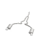 MagnaFlow Cat Back, SS, 2.5in, Street, Dual Split Polished 4.5in Tips 2015 Ford Mustang Ecoboost - Miami AutoSport Technik