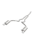 MagnaFlow Cat Back, SS, 2.5in, Street, Dual Split Polished 4.5in Tips 2015 Ford Mustang Ecoboost - Miami AutoSport Technik
