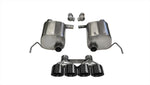 Corsa 2014 Corvette C7 Coupe 6.2L V8 AT/MT 2.75in Valve-Back Dual Rear Exit Black Sport Exhaust - Miami AutoSport Technik