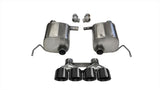 Corsa 2014 Corvette C7 Coupe 6.2L V8 AT/MT 2.75in Valve-Back Dual Rear Exit Black Sport Exhaust - Miami AutoSport Technik