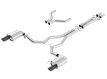 Borla Atak Cat-Back 15-17 Ford Mustang GT 5.0L V8 MT/AT 3in pipe 4in Black Chrome Tips - Miami AutoSport Technik