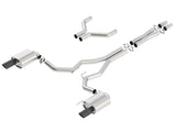 Borla Atak Cat-Back 15-17 Ford Mustang GT 5.0L V8 MT/AT 3in pipe 4in Black Chrome Tips - Miami AutoSport Technik