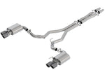 Borla 2018 Ford Mustang GT 5.0L AT/MT 3in Atak Catback Exhaust w/ Valves (Carbon Fiber Black Tip) - Miami AutoSport Technik